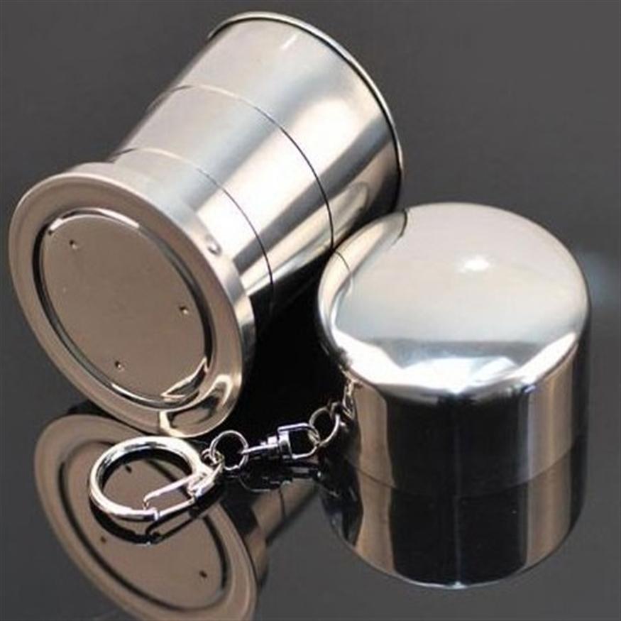 [HCM]Ly cốc xếp gọn inox 140ml cở trung