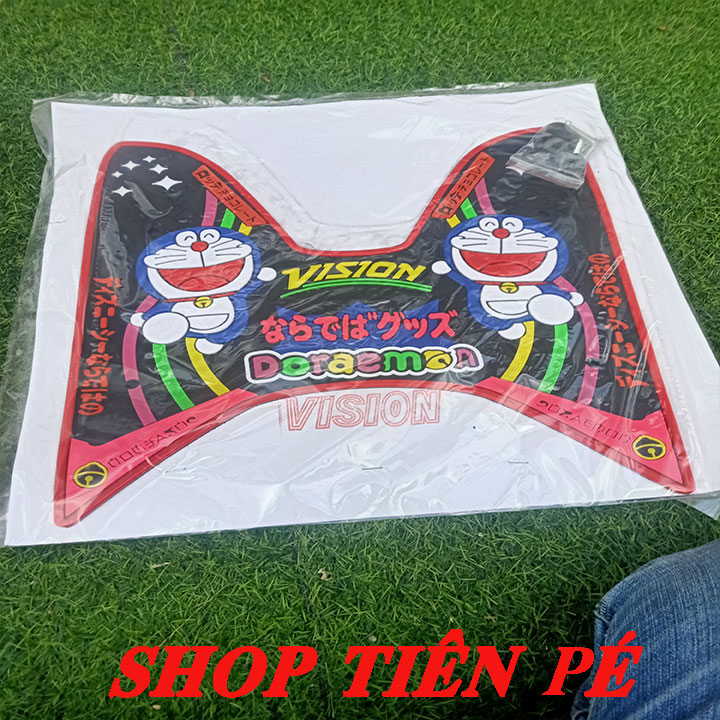 THẢM DOREMON VISON17 VIỀN ĐỎ