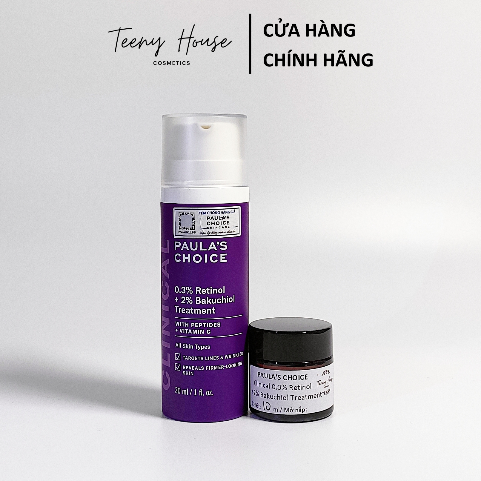 [Chiết - Gốc] Tinh chất chống lão hóa Paula’s Choice 0,3% Retinol + 2% Bakuchiol Treatment