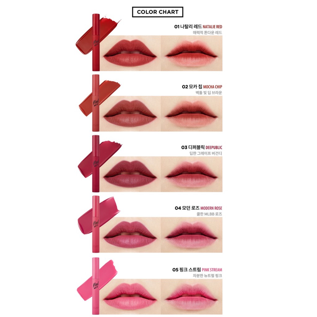 SON KEM LÌ CLIO MAD MATTE TINT