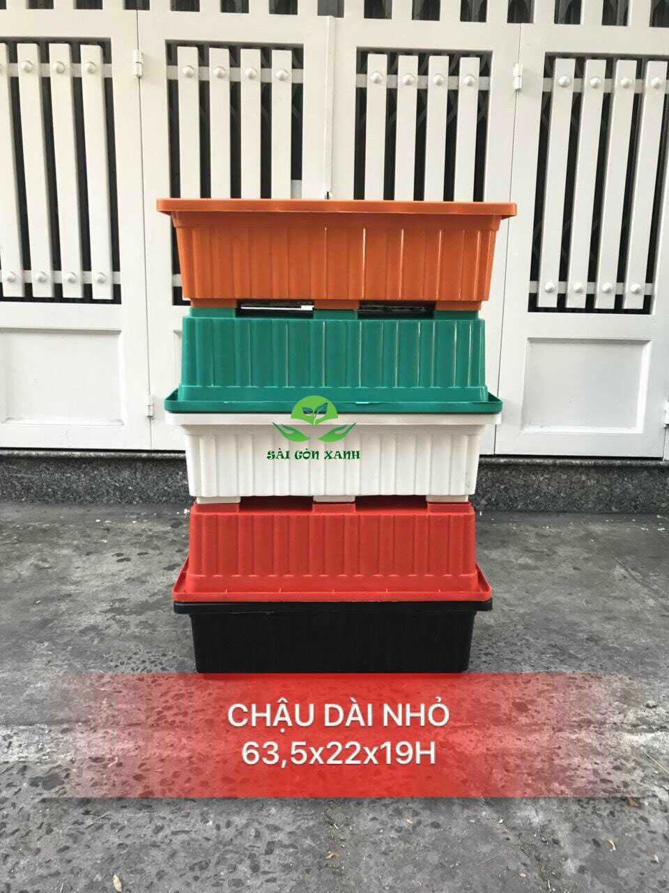10 Chậu Nhựa Thông Minh Trồng Rau Sạch, Trồng Cây (KT: 63.5cm x22cm x19cm)