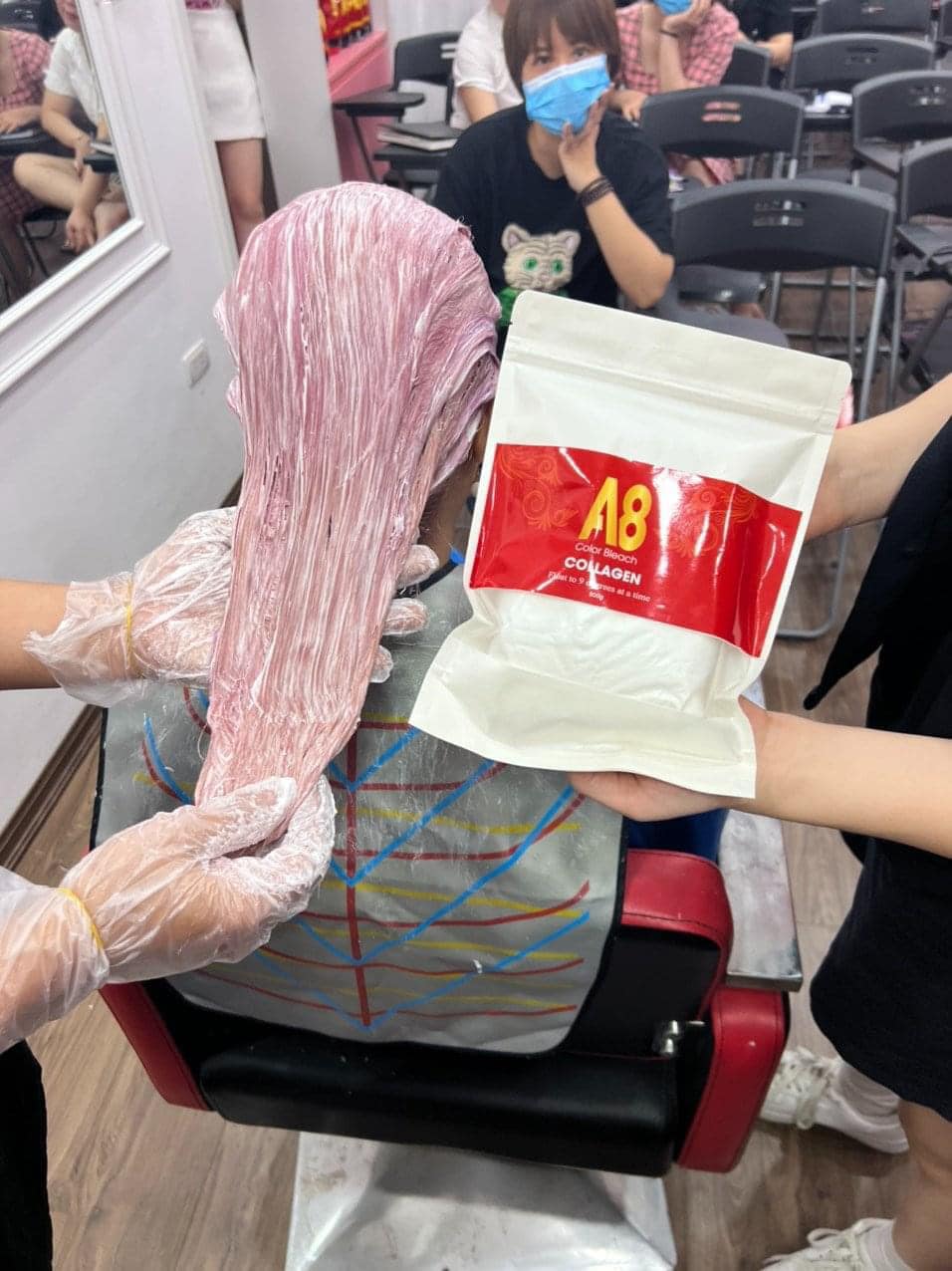 Bột tẩy tóc cao cấp A8 collagen hàng chuẩn công ty