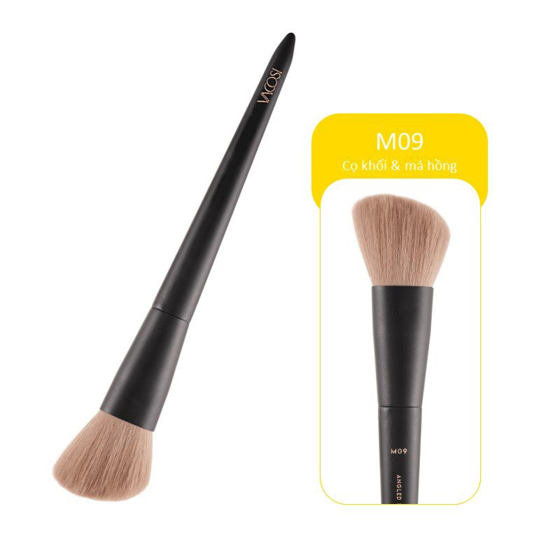 Cọ phủ phấn và má hồng vacosi angled powder blush brush m09