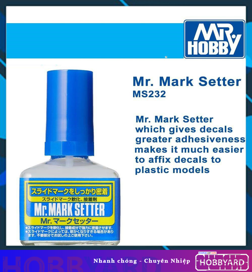 Dung dịch làm mềm decal nước Mark softer & Mark setter - Mr. Hobby