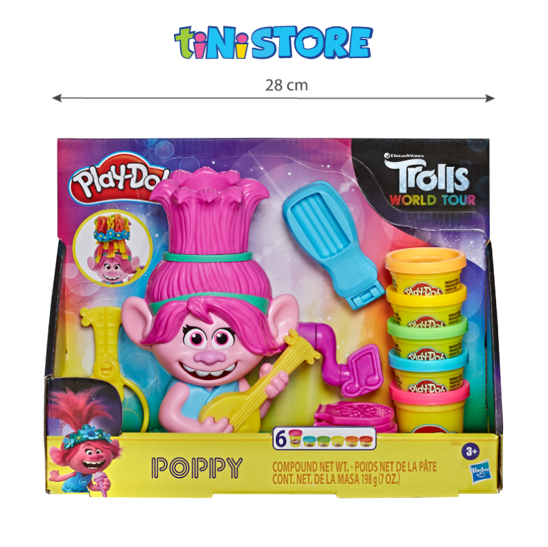 Bộ đồ chơi Hasbro đất nặn công chúa Poppy Trolls Play Doh E7022