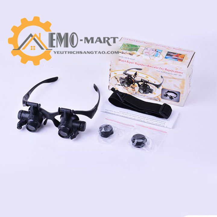 Kính lúp đeo mắt có đèn V2 ( 2 phiên bản )