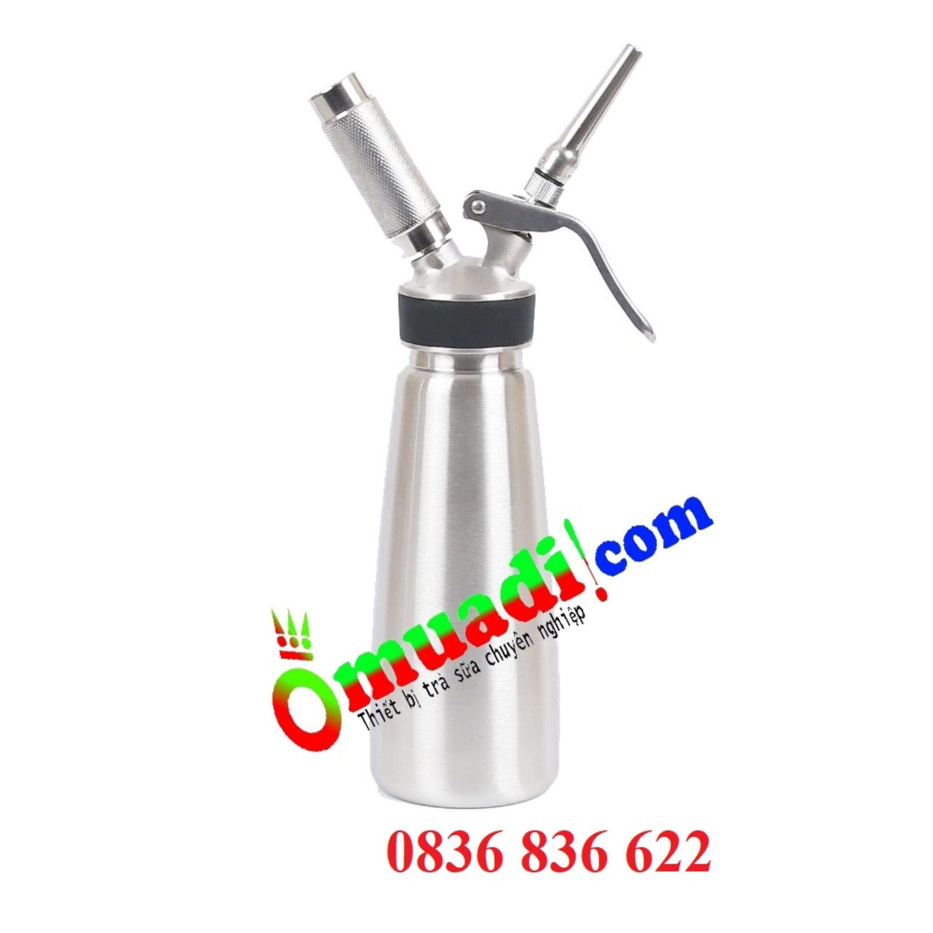 BÌNH XỊT KEM TƯƠI MOSA INOX 0,5L
