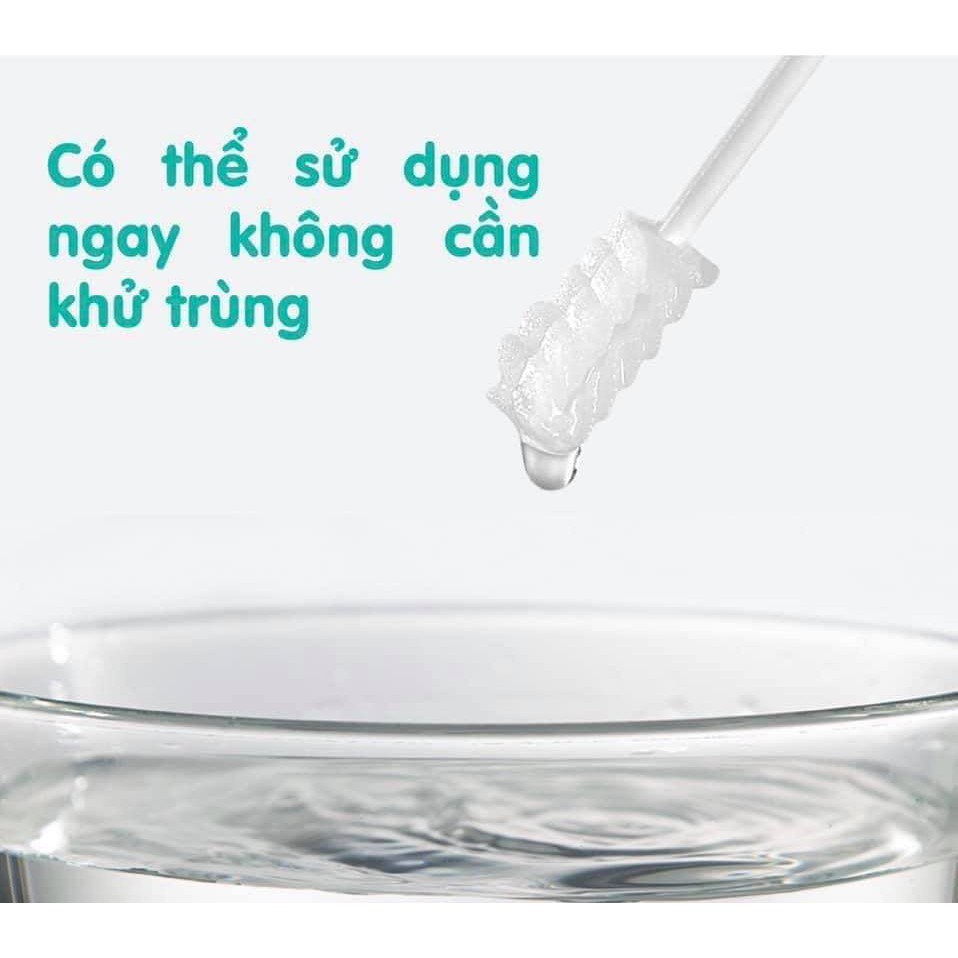 Que rơ lưỡi siêu sạch KICHI, [ hộp 30 cây ] rơ lưỡi an toàn cho bé