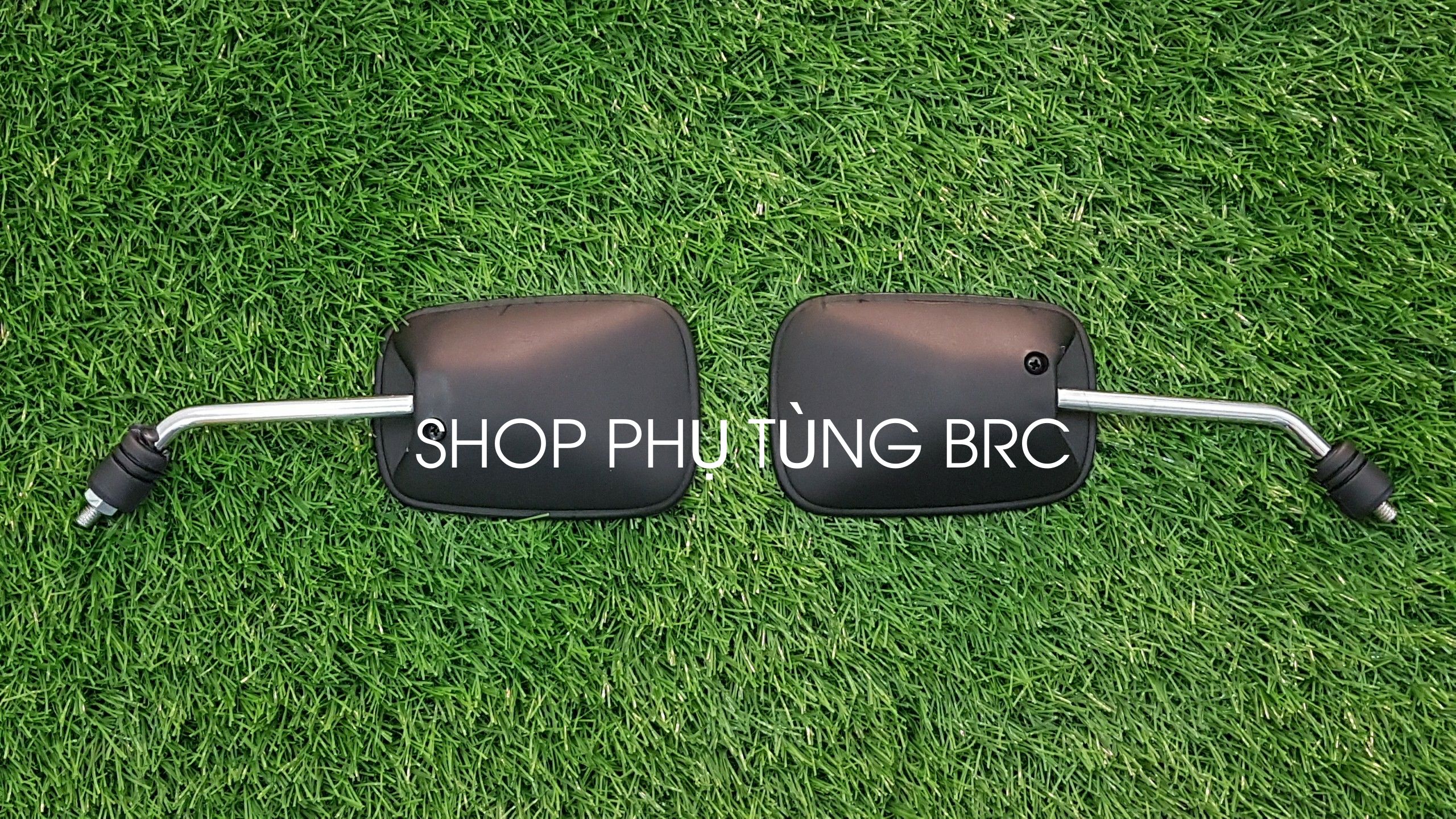 Cặp kiếng chiếu hậu vuông chân 8 li xe CUB.