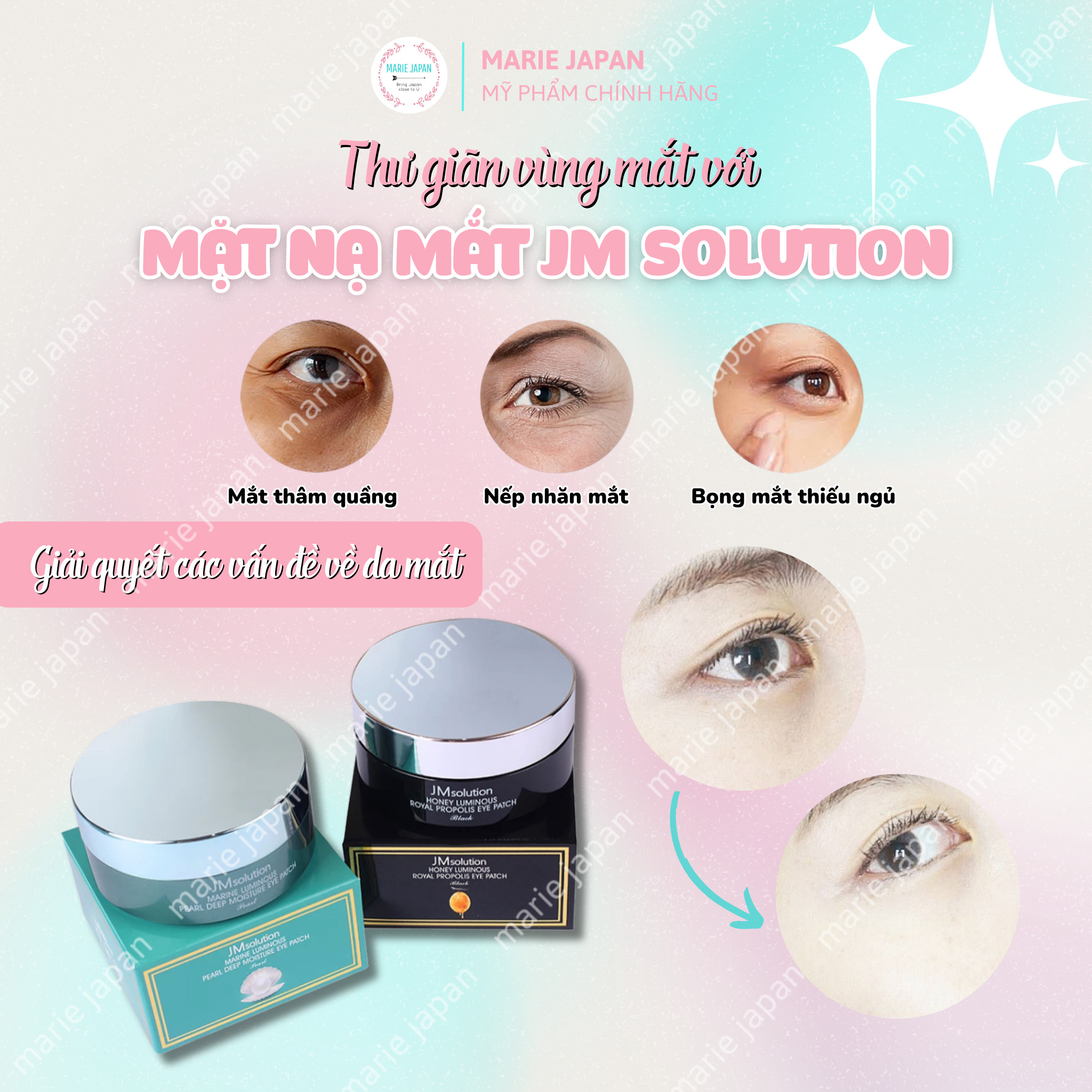 Mặt Nạ Mắt Giảm Thâm JM Solution Eye Patch Hàn Quốc