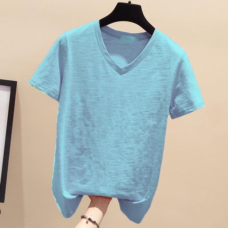 [HOÀN TIỀN ĐẾN 15%]áo thun giấy cổ tim hot hit