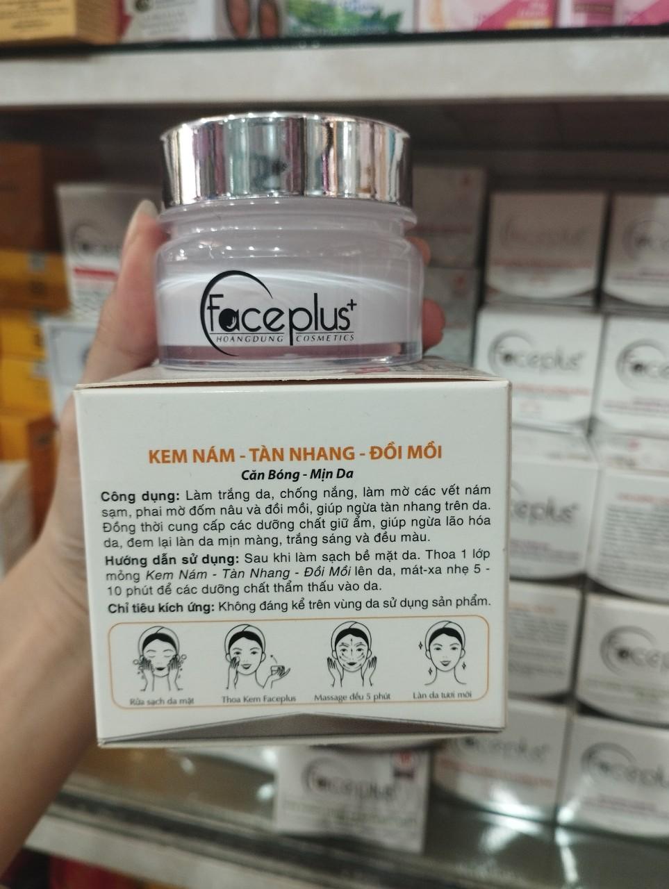 Kem Nám - Tàn Nhang - Đồi Mồi FacePlus+ 15g + tặng mặt nạ