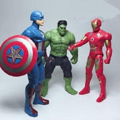 (KÈM PIN) Đồ chơi 3 mô hình siêu nhân cầm tay hàng đẹp có khớp siêu bền có đèn trước ngực, màu sắc đẹp, không phai, không mùi, do choi sieu nhan, DO CHOI SIEU NHAN CAO CAP