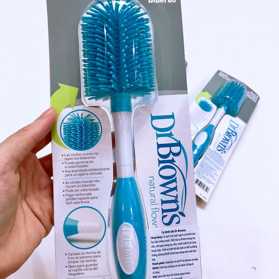  CỌ BÌNH & NÚM TI SILICONE DR BROWN SIÊU BỀN- CỌ SẠCH BONG KIN KÍT