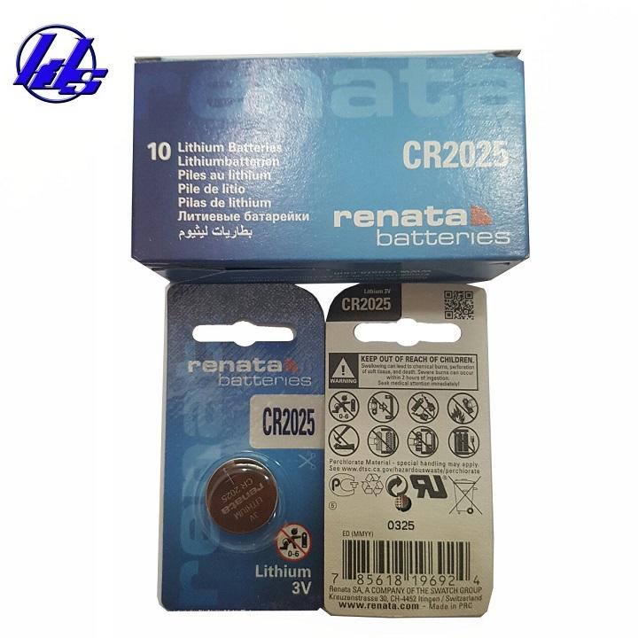Pin CR2025 Renata lithium 3V - Vỉ 1 viên