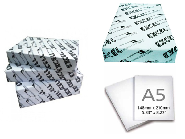 [HCM][ HÀNG LOẠI 1 ] GIẤY A5 EXCEL MÀU TRẮNG - GIẤY NHẬP KHẨU INDONESIA ( 500 TỜ )