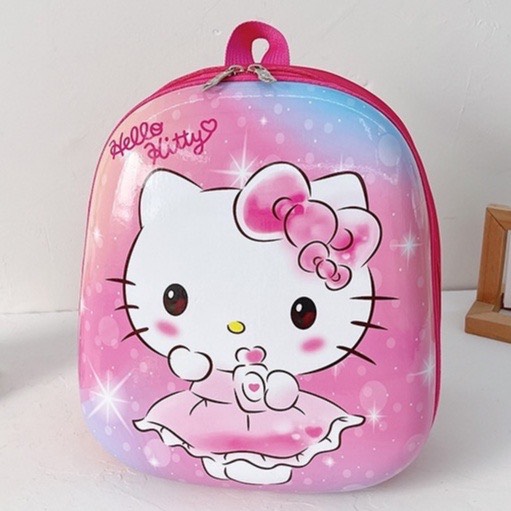 Ba lô mèo hello kitty, doraemon cho bé mẫu giáo mầm non