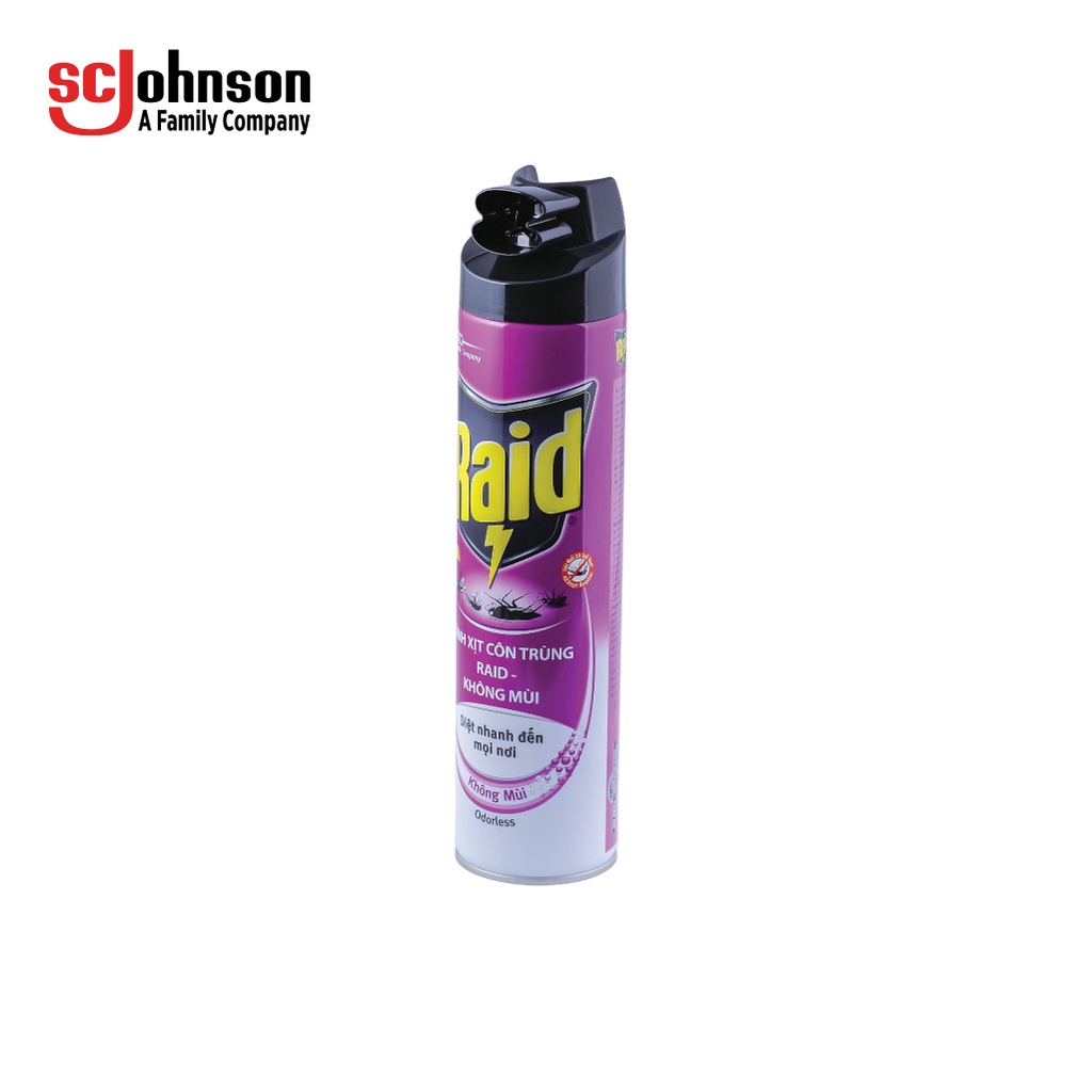 RAID Bình xịt côn trùng Không Mùi thoáng mát 520ml