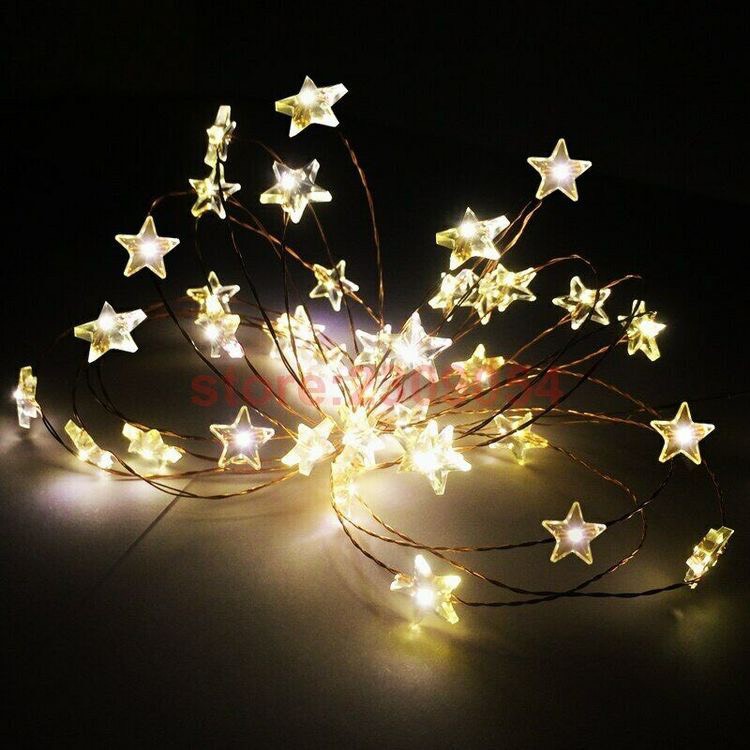 Dây Đèn Fairy Light 3 mét Hình Sao Chạy Pin
