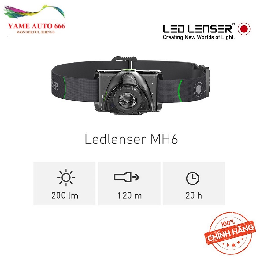 [HCM][ CAO CẤP] Đèn Pin Đội Đầu LedLenser MH6