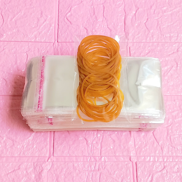 1kg Túi Opp dán mép 6x10cm - Túi ni lông băng keo dán miệng - Bao nilon dán miệng