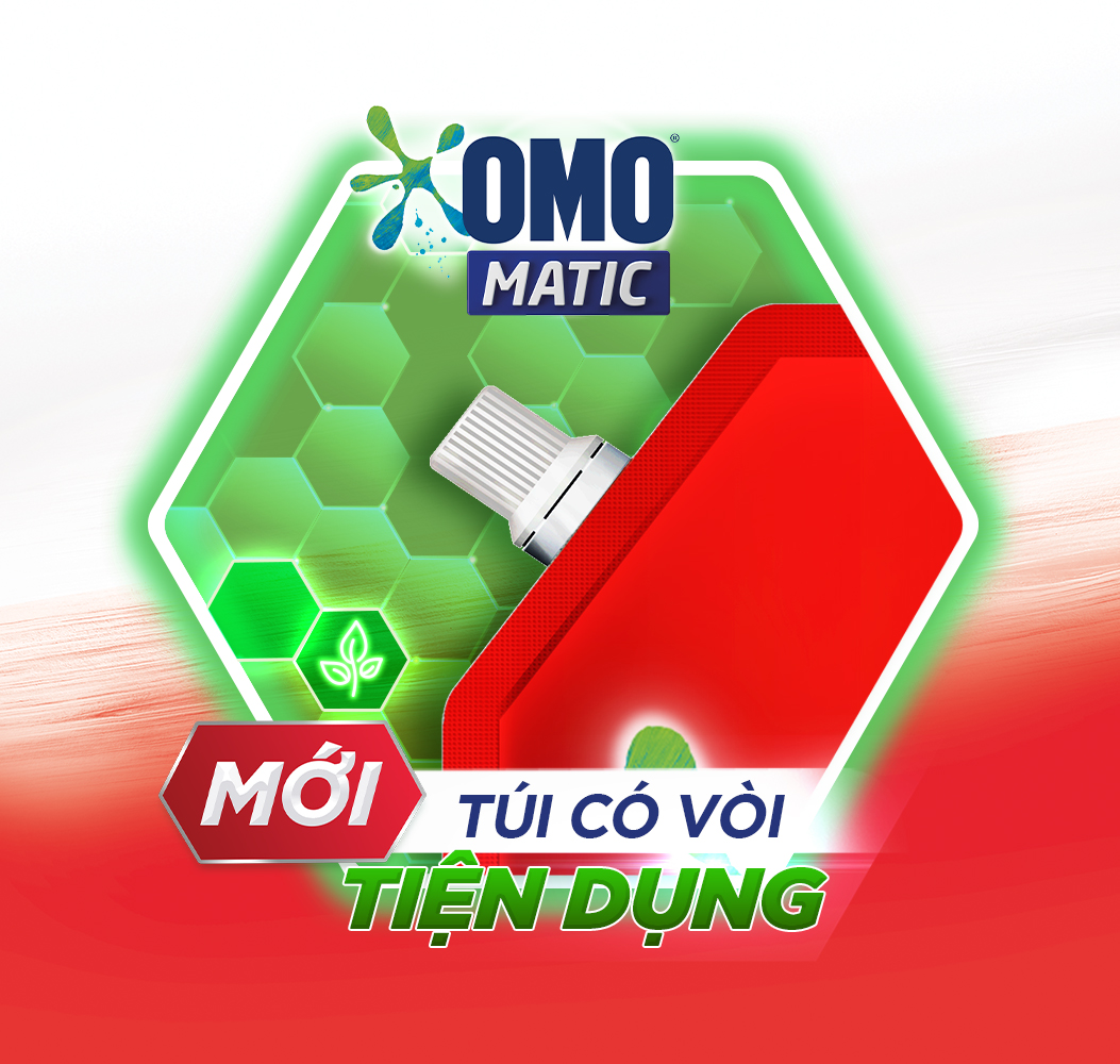 Combo 2 Túi Nước giặt OMO Matic chuyên dụng Cửa Trước Bền Màu với tinh chất Lựu Tre 3.6kg