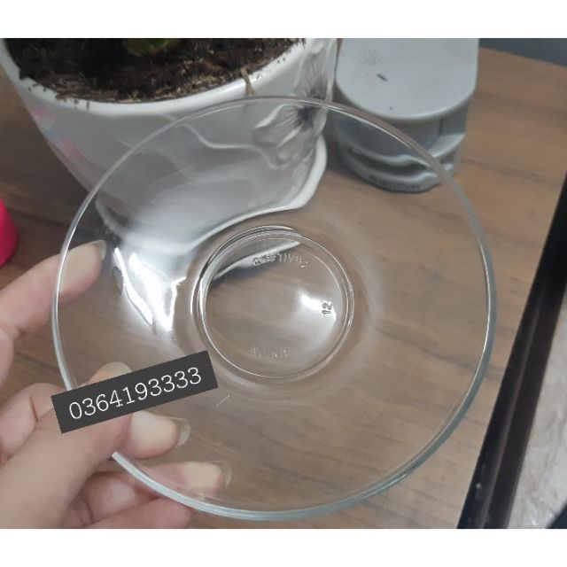 Set of 6 Glass Plates for Cups and Glasses 13cm Glazz Home High Quality Products