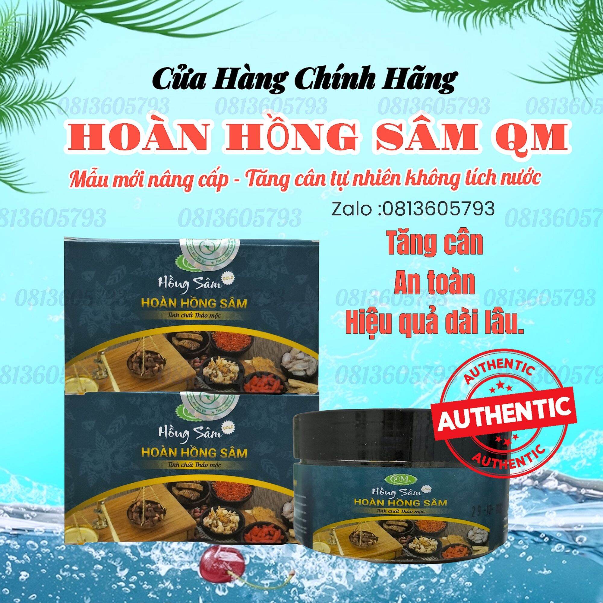 Tăng cân hoàn hồng sâm qm