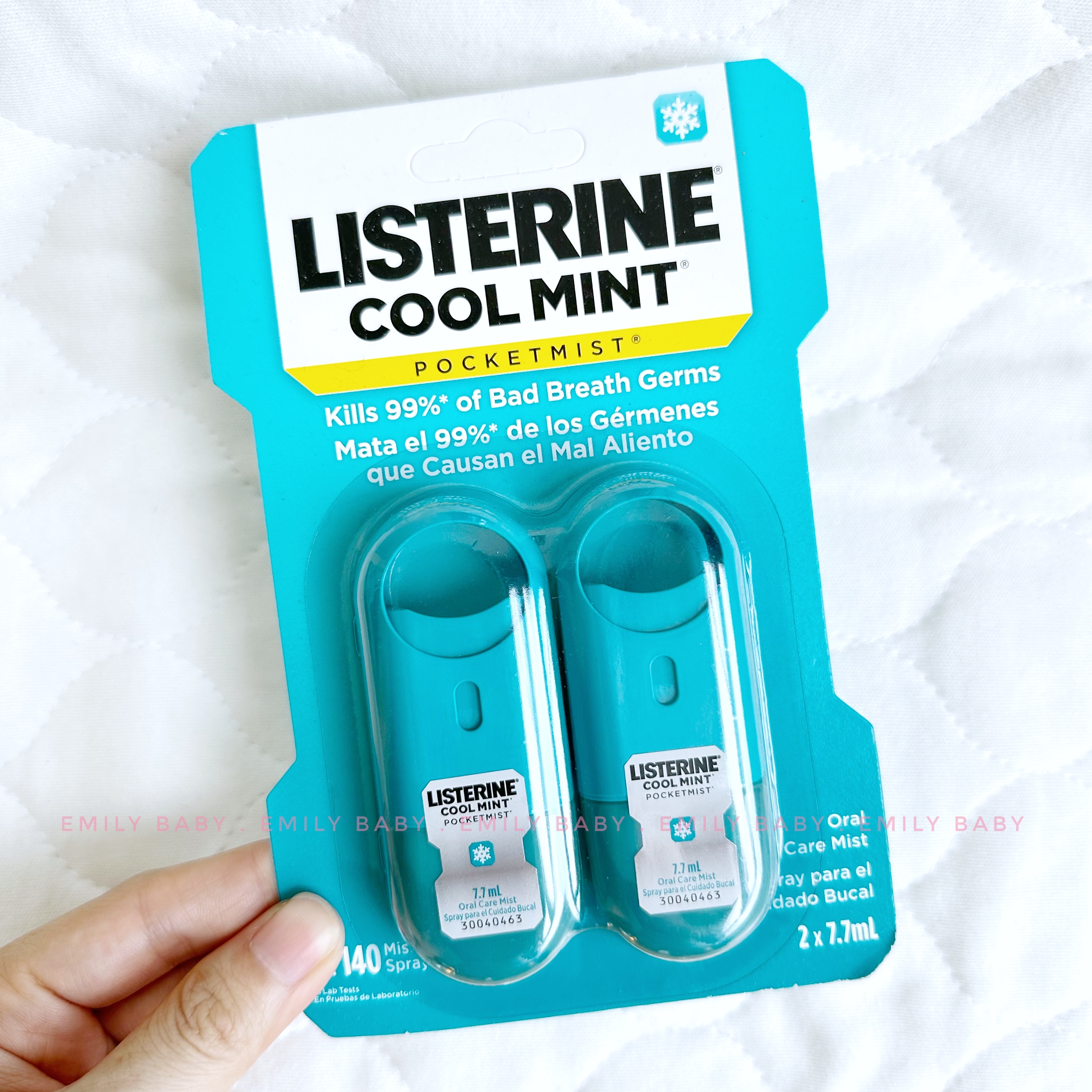 Xịt thơm miệng diệt khuẩn Listerine 7.7ml Mỹ