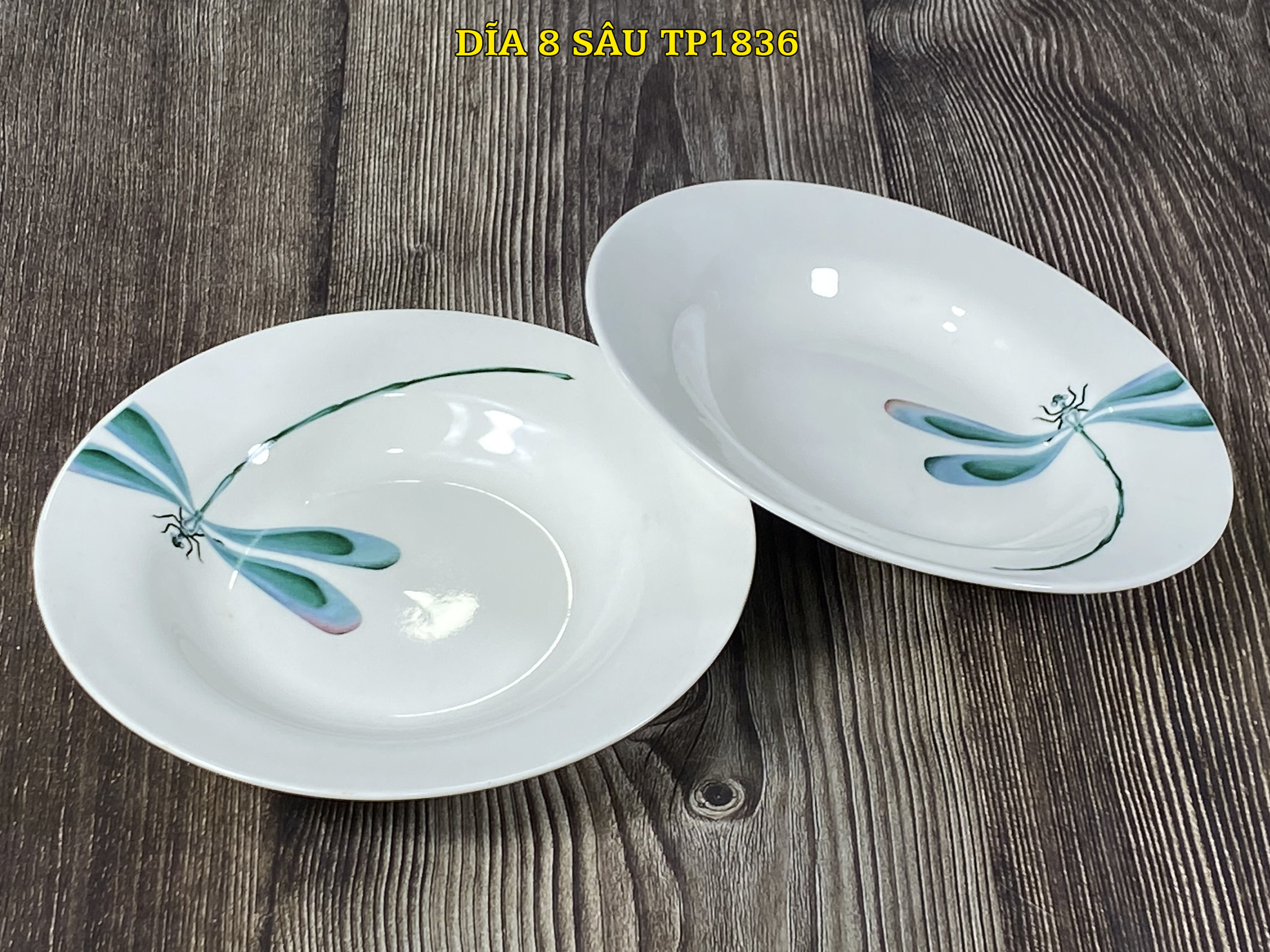 Đĩa 8 sâu tp 1836 sứ bát bảo cao cấp, since_1977