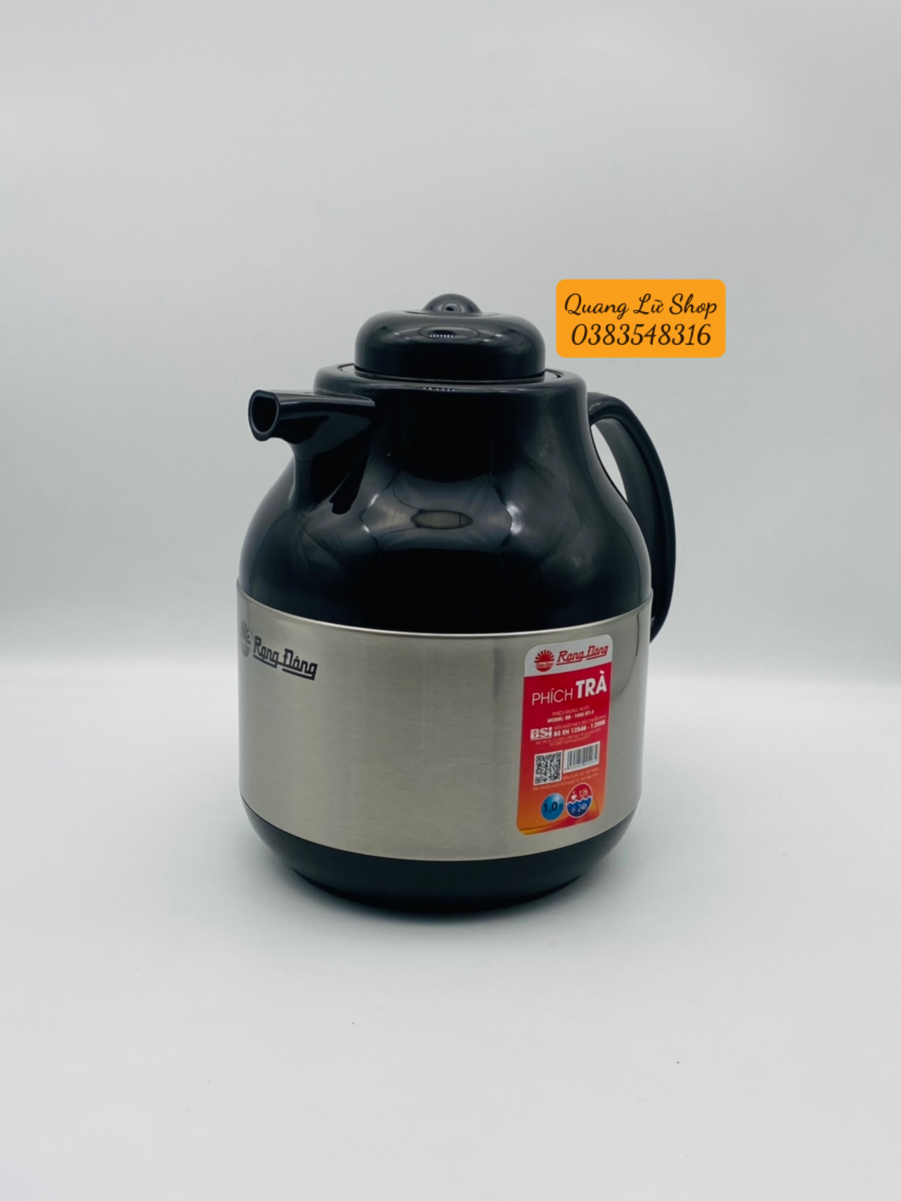 Phích Pha trà Inox 1 Lít Rạng Đông Model: RD-1055 ST1.E