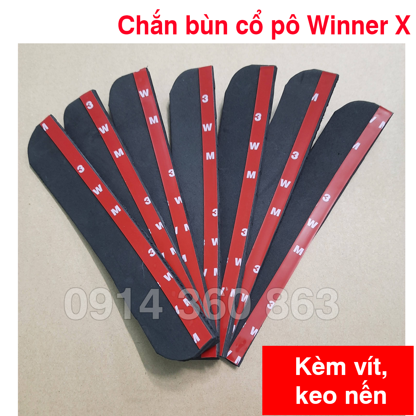 Miếng dán chắn bùn cổ pô Winner X