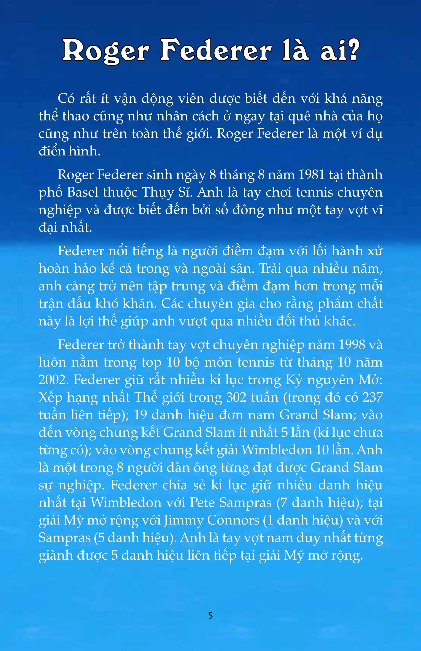 Tay Vợt Tennis - Roger Federer