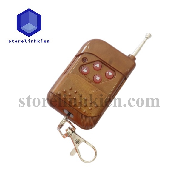 Remote cửa cuốn RF (học lệnh) vân gỗ 315Mhz & 433Mhz