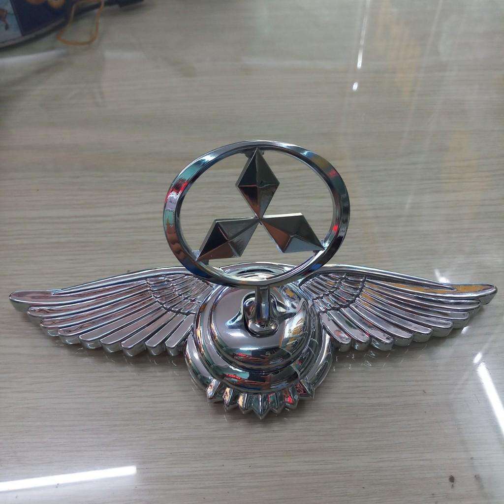 Logo đôi cánh thiên thần cho xe Mitsubishi