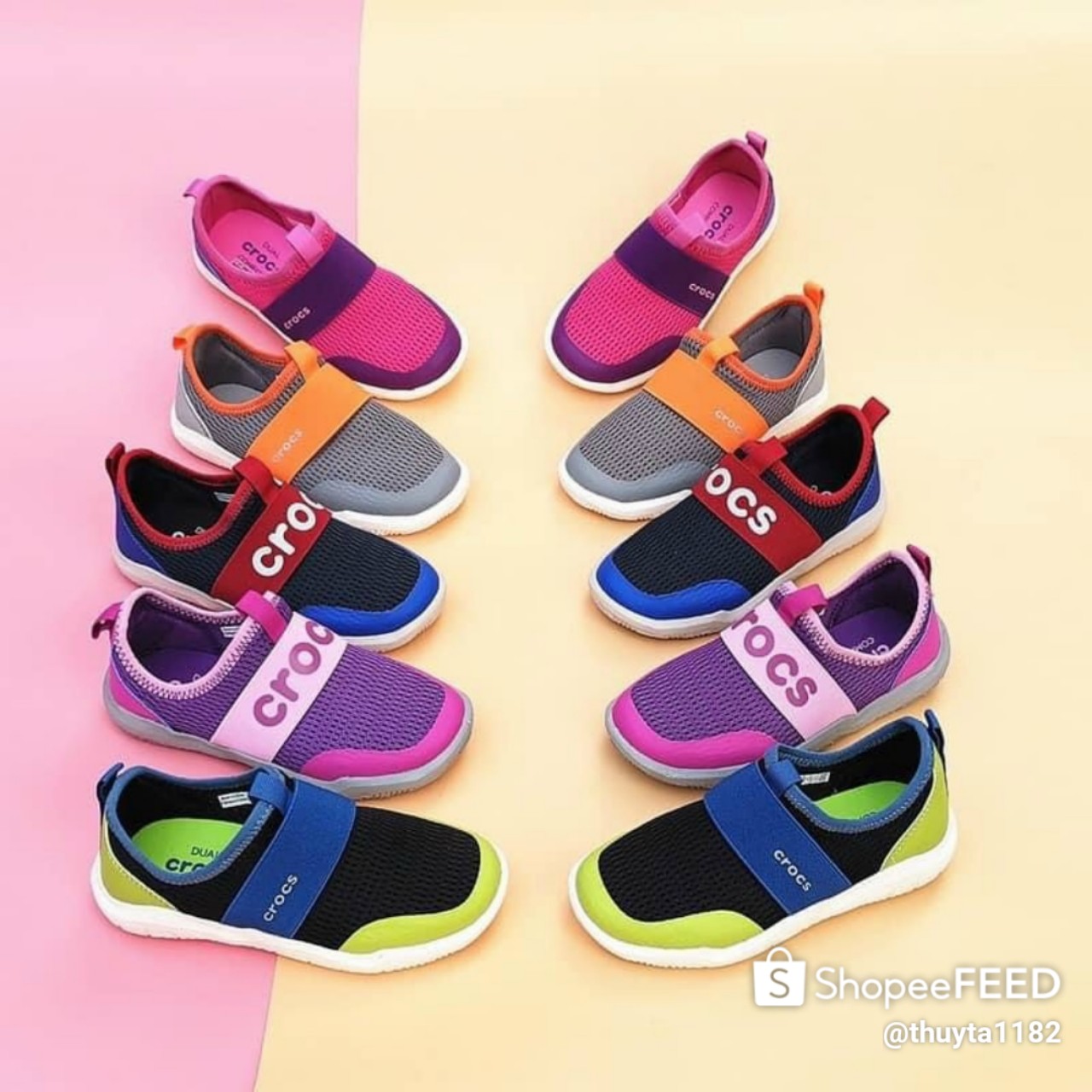 Giày vải cross easy slip on cho bé trai gái