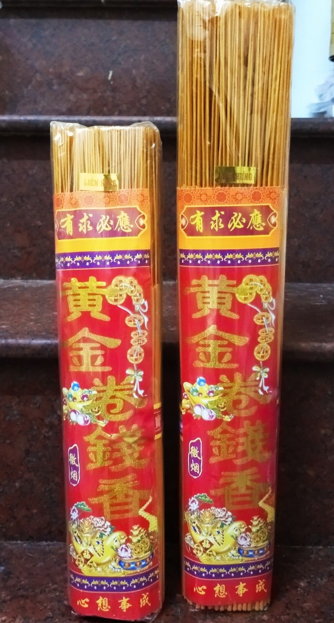 1 bó 600gr nhang cuốn tàn tài lộc 32cm, 39cm