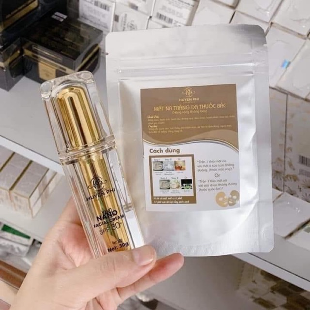 Kem Face Nano Huyền Phi _ Tặng Mặt Nạ Trắng Da