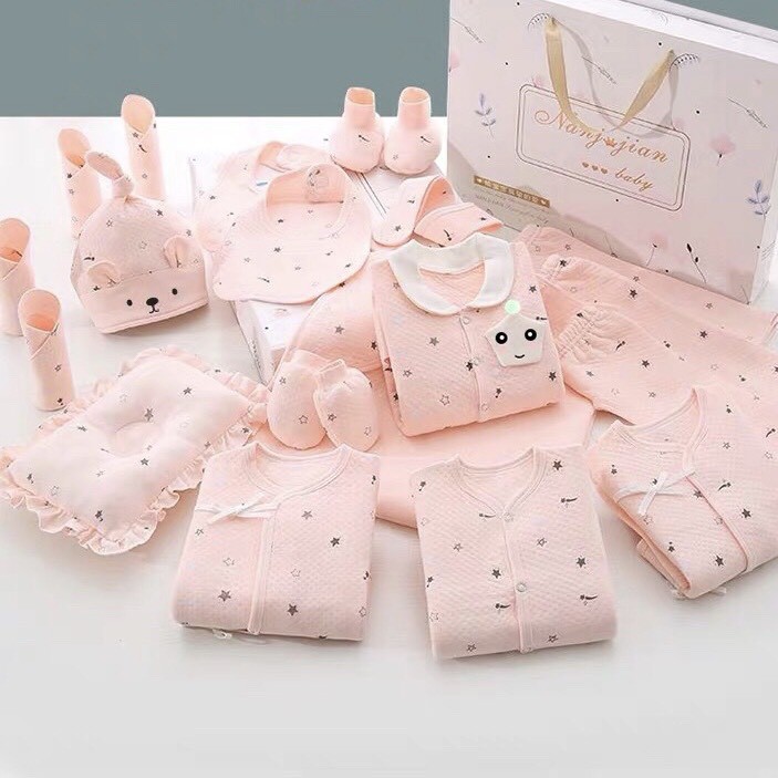 Set Đồ Sơ Sinh Từ 16 Đến 24 Món Cao Cấp Cho Bé Dưới 1 Tuổi Đủ Size |  Lazada.Vn