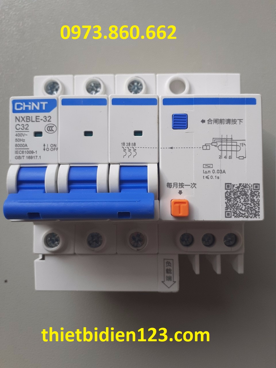 Aptomat chống rò - chống giật 3PN 32A~63A