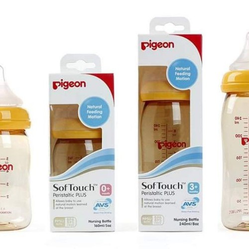 Bình Sữa Pigeon Cổ Rộng Cao Cấp 160ml/240ml