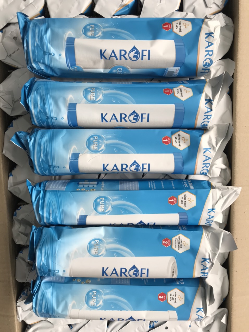 KAROFI - Combo 10 quả lõi lọc số 1 - CÓ MÃ QR CHECK CHÍNH HÃNG