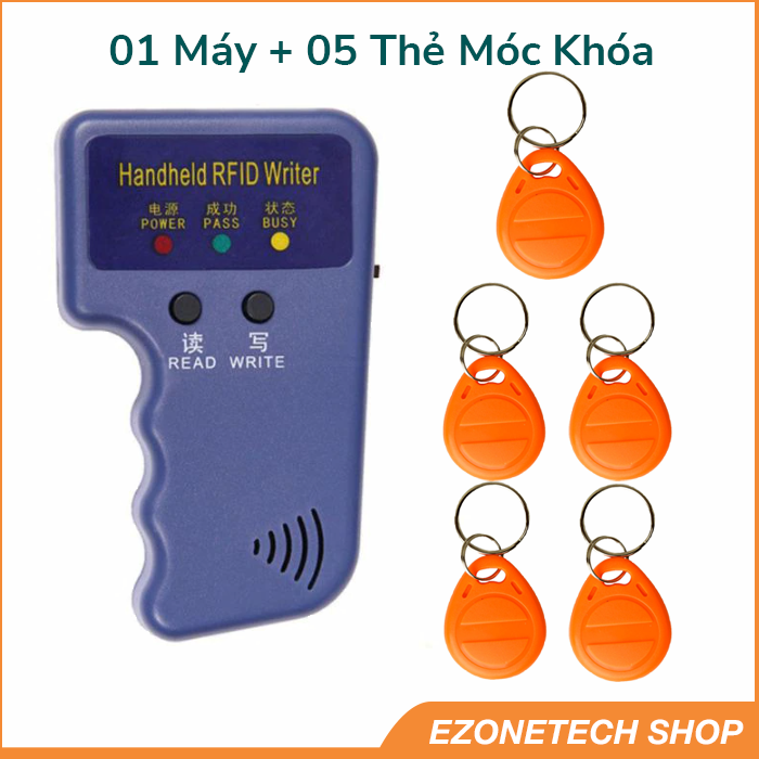 Máy Ghi Đọc Thẻ Từ RFID Tần Số 125Khz Cầm Tay