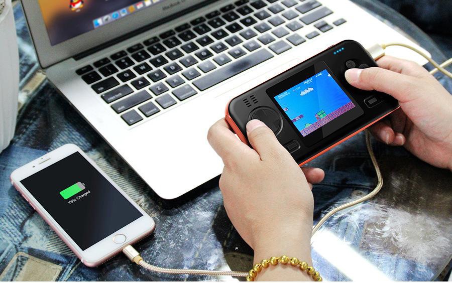 Máy chơi game cầm tay POWER GAME 416 Game - Máy chơi game kiêm sạc dự phòng dung lượng 8000mAh