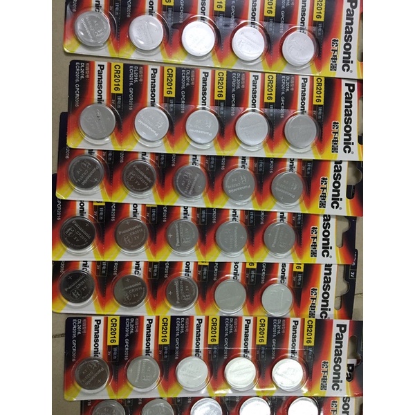 Vỉ 5 pin CR2016 Panasonic 3v