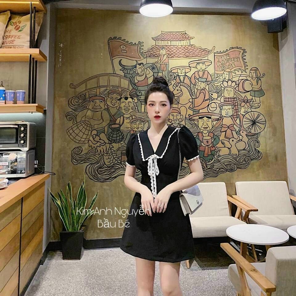 Đầm Voan Tiểu Thư Cổ Tiểu Thư Cổ Điển Thắt Nơ Nhỏ Xinh Xắn TTSA0780