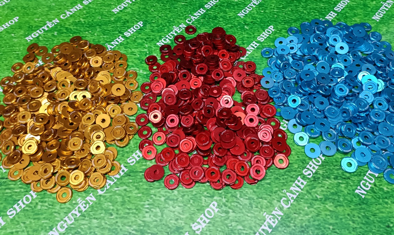 10 lông đền nhôm lổ 6li kitaco lưng 20mm