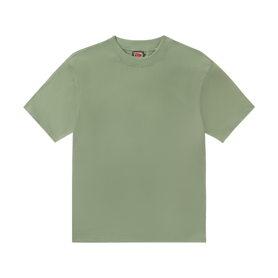 Áo thun Raw trơn basic vải thun cotton thoáng mát 4 chiều ArrowShop
