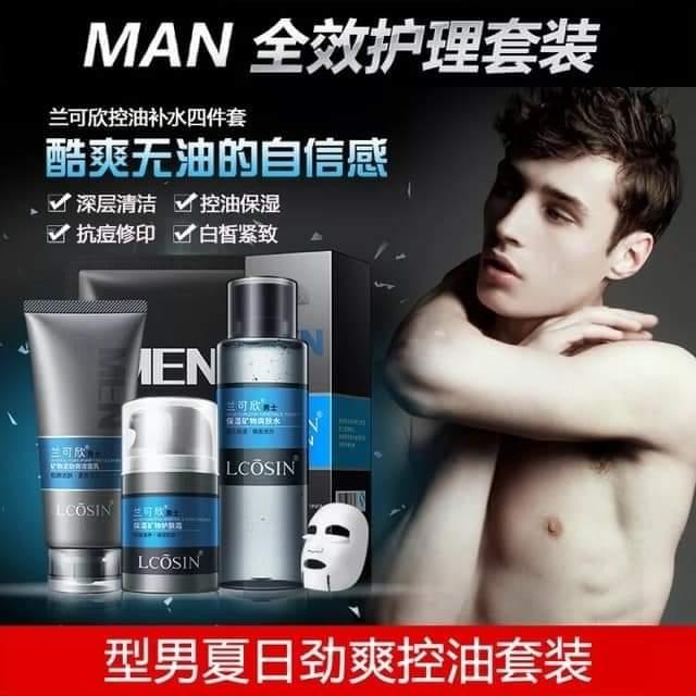Bộ chăm sóc da Lcosin tặng kèm mặt nạ