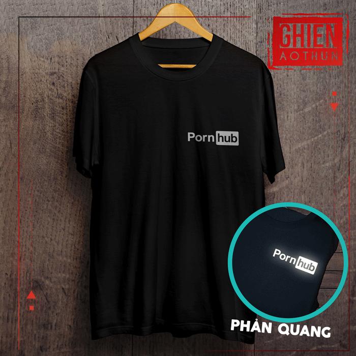 Áo thun phản quang UMAD P.ornhub cổ tròn phông Unisex nam nữ vải thể thao có Big Size